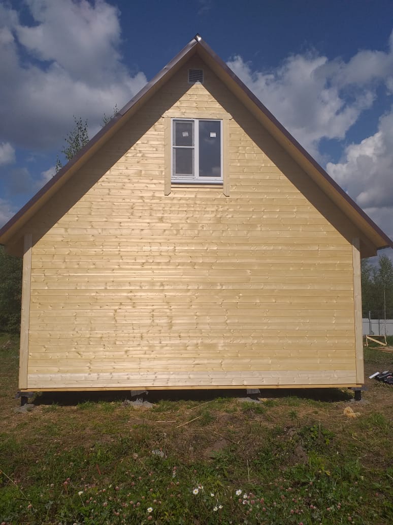 Фото готовых работ - Каркасно-щитовой дом 6x6 м.