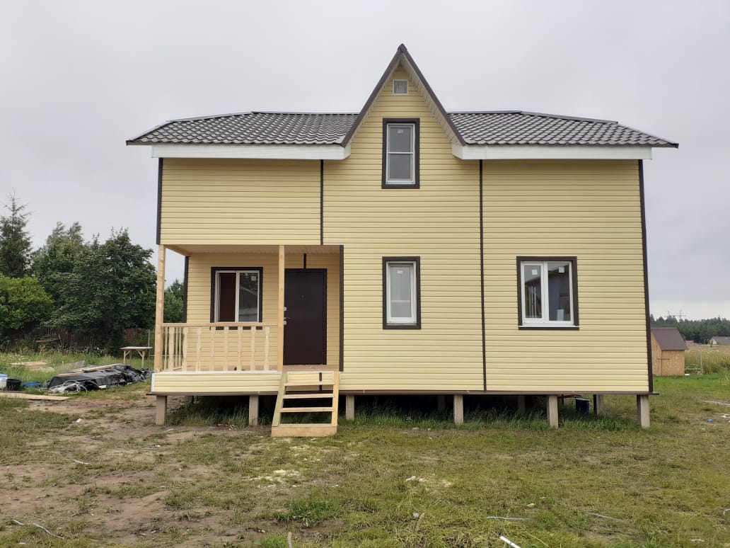 Фото готовых работ - Каркасно-щитовой дом 8х9 м. (К-65)