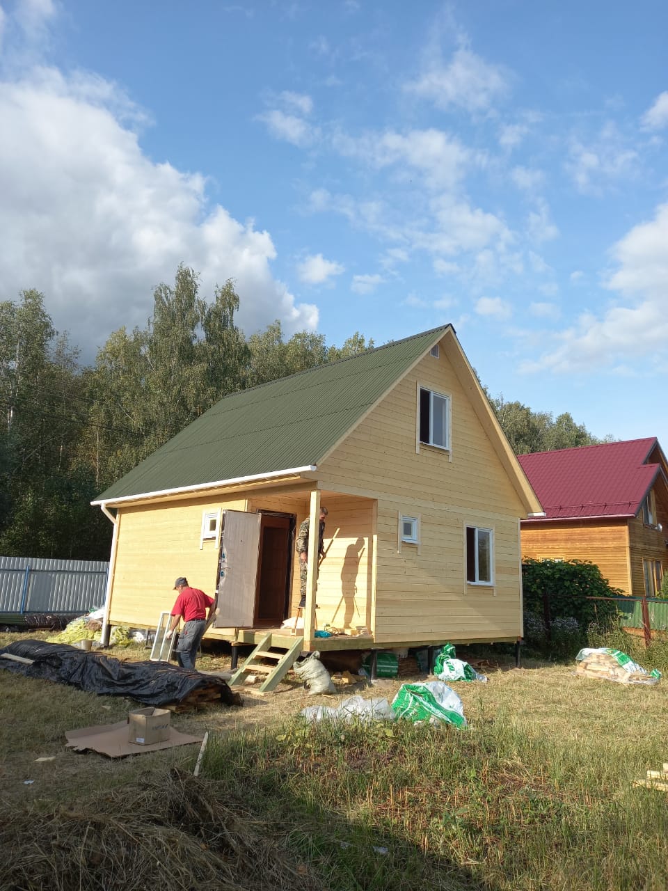 Фото готовых работ - Каркасно-щитовой дом 6х7 м. (К-102)