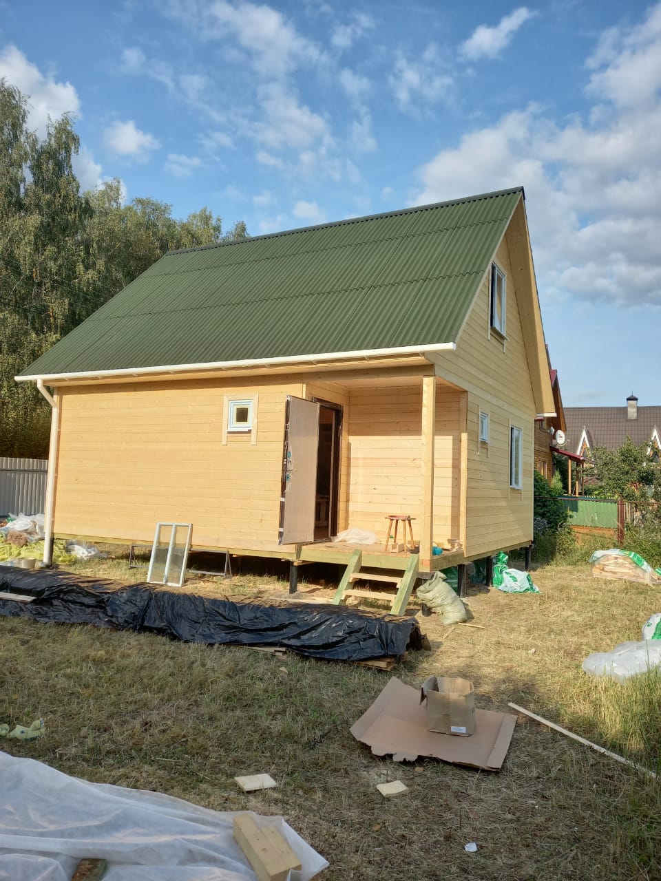 Фото готовых работ - Каркасно-щитовой дом 6х7 м. (К-102)