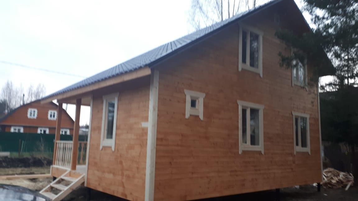 Фото готовых работ - Каркасно-щитовой дом 6х8 м (К-12)