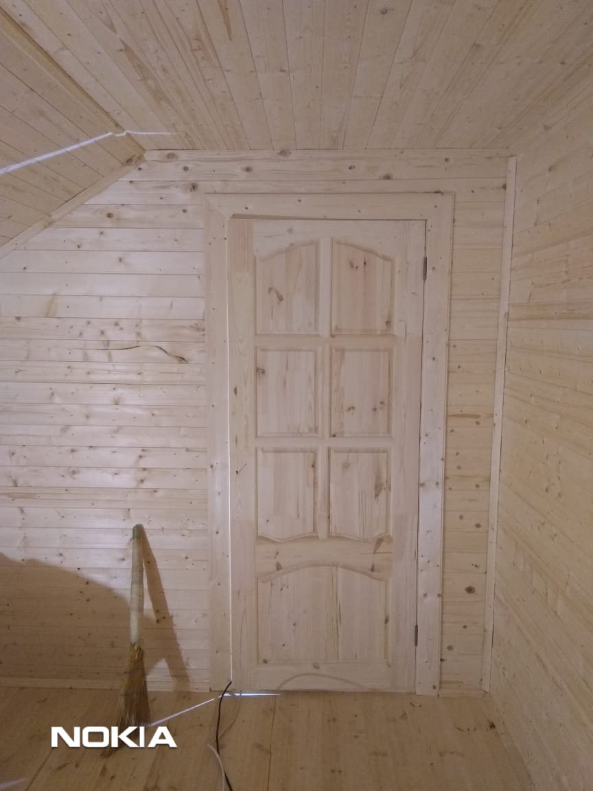 Фото готовых работ - Каркасно-щитовой дом 6.0 х 8.0 м (К-12)