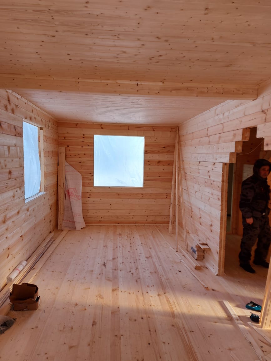 Фото готовых работ - Дом 7х9 м. из бруса камерной сушки
