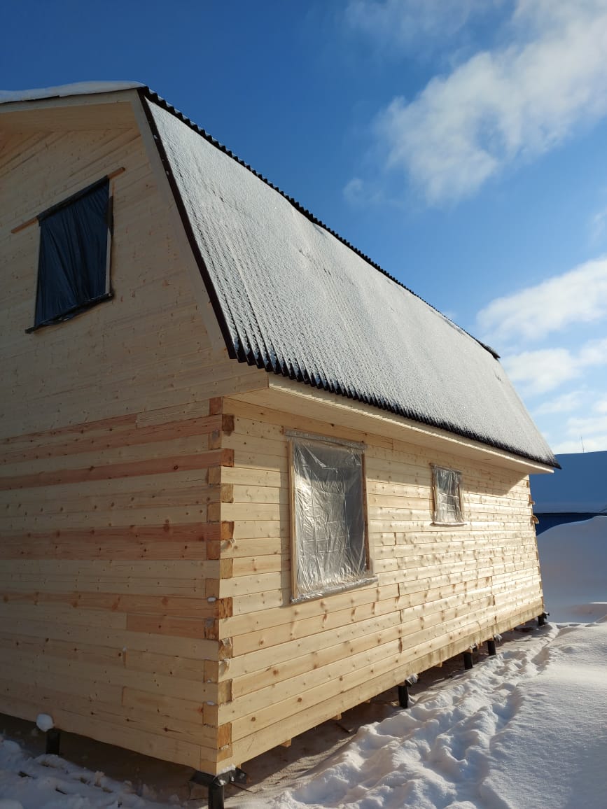Фото готовых работ - Дом 7х9 м. из бруса камерной сушки
