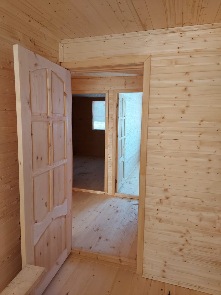 Фото готовых работ - Дом 7х9 м. из бруса камерной сушки