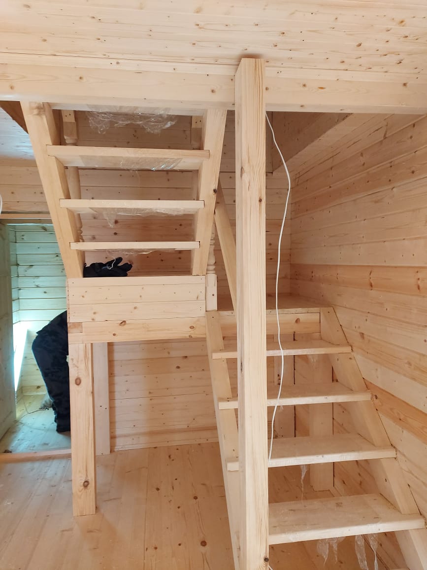 Фото готовых работ - Дом 7х9 м. из бруса камерной сушки