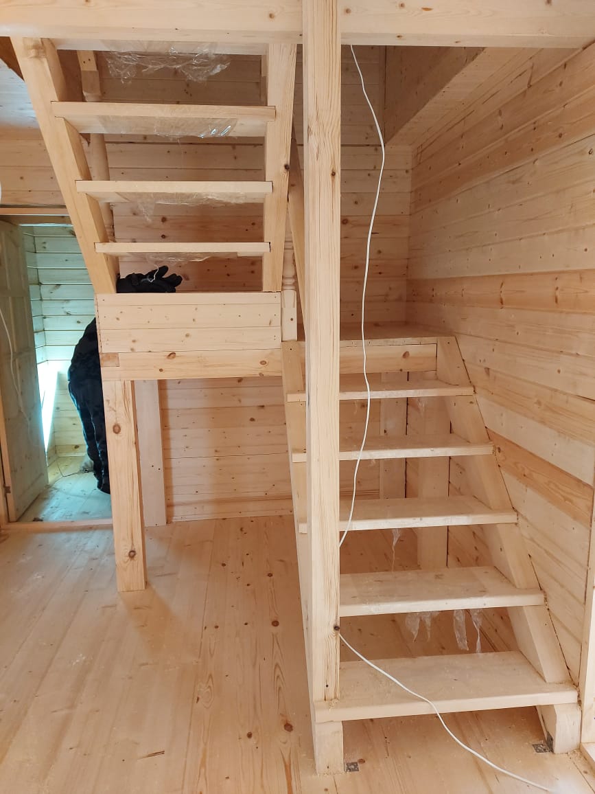 Фото готовых работ - Дом 7х9 м. из бруса камерной сушки