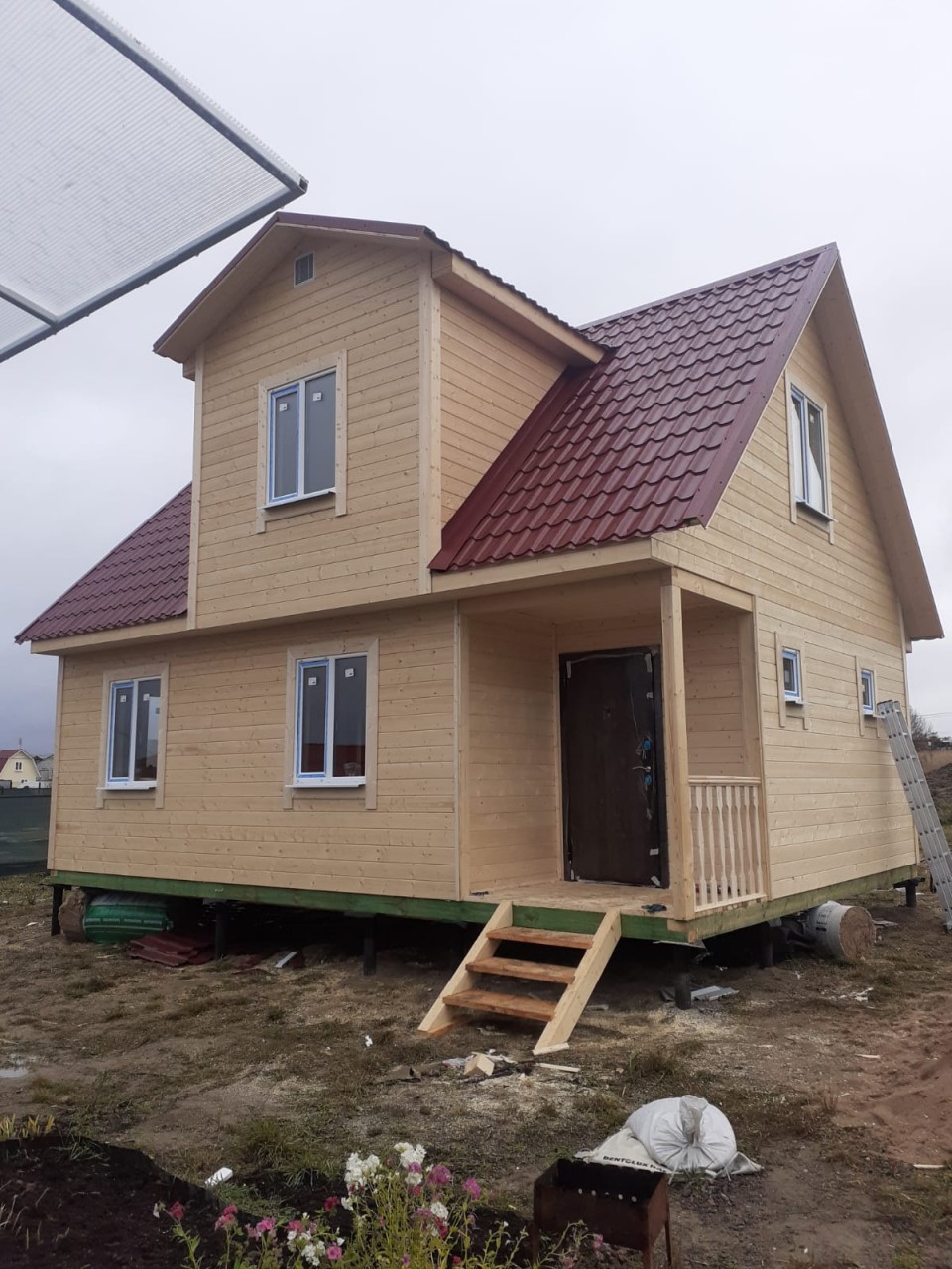 Фото готовых работ - Каркасный дом 6х8 м. (Проект К-153)