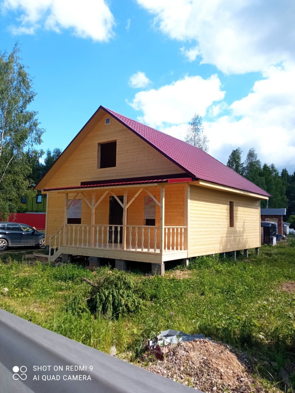 Фото готовых работ - Каркасный дом 8,5х8,5 м., с мансардой