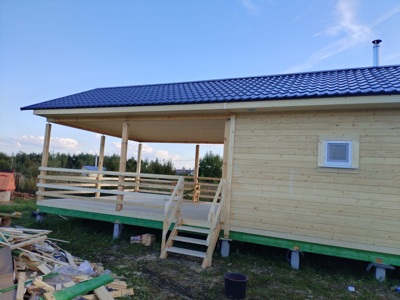 Фото готовых работ - Баня из профилированного бруса камерной сушки 12х5 м.