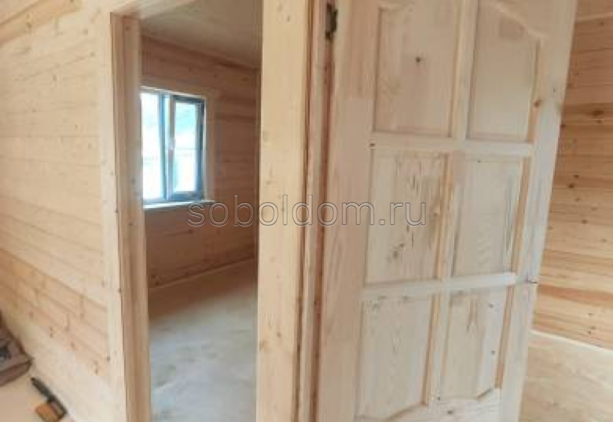 Фото готовых работ - Дом из профилированного бруса камерной сушки 6×8 с мансардой (Д-142)