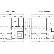 Фото готовых работ - Каркасный дом 6х8 м., с мансардой