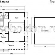 Фото готовых работ - Дом из проф. бруса камерной сушки 7х9 м. (Проект Д-157)