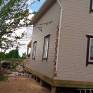 Фото готовых работ - Дом из профилированного бруса 7х8 м + терраса 2,5х7 м