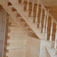 Фото готовых работ - Дом из профилированного бруса 7х8 м + терраса 2,5х7 м