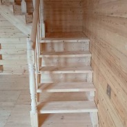 Фото готовых работ - Дом из профилированного бруса 7х8 м + терраса 2,5х7 м