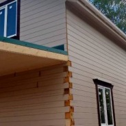 Фото готовых работ - Дом из профилированного бруса 7х8 м + терраса 2,5х7 м