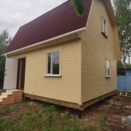 Фото готовых работ - Каркасный дом 6х6 м. (Проект К-5)