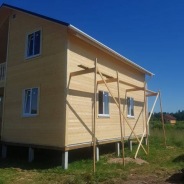 Фото готовых работ - Каркасный дом 8х8 м.
