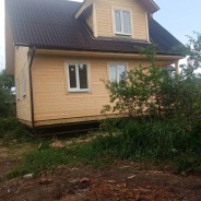 Фото готовых работ - Каркасный дом 6х8 м., с мансардой (К-153) 