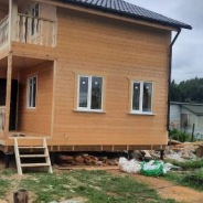 Фото готовых работ - Каркасный дом 6.0 х 8.0 м (К-154)