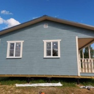 Фото готовых работ - Каркасный дом 9.0 х 7.5 м (К-107)