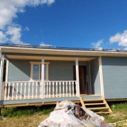 Фото готовых работ - Каркасный дом 9.0 х 7.5 м (К-107)