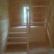 Фото готовых работ - Дом из проф. бруса камерной сушки 8×9 м. с мансардой (Д-133)