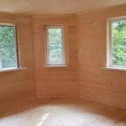 Фото готовых работ - Дом из проф. бруса камерной сушки 8×9 м. с мансардой (Д-133)