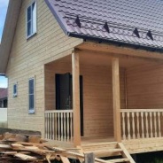 Фото готовых работ - Каркасный дом 6×8 м. (K-152)