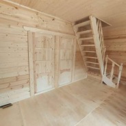 Фото готовых работ - Дом из профилированного бруса камерной сушки 6×8 с мансардой (Д-142)