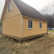 Фото готовых работ - Дом из профилированного бруса камерной сушки 6×8 с мансардой (Д-142)