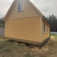 Фото готовых работ - Дом из профилированного бруса камерной сушки 6×8 с мансардой (Д-142)