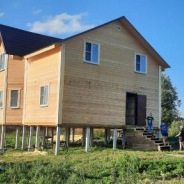 Фото готовых работ - Дом из профилированного бруса камерной сушки 9×9 м. (Д-84)