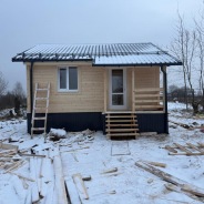 Фото готовых работ - Каркасная баня 6х6 м.