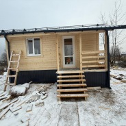 Фото готовых работ - Каркасная баня 6х6 м.