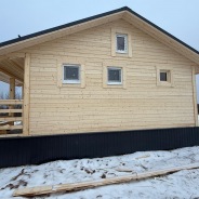 Фото готовых работ - Каркасная баня 6х6 м.