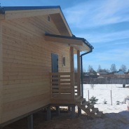 Фото готовых работ - Каркасный дом 6х8 м. + терраса 2,5х8 м.