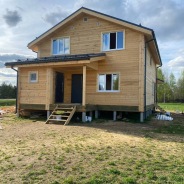 Фото готовых работ - Дом из профилированного бруса камерной сушки 8х10 м.