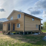 Фото готовых работ - Дом из профилированного бруса камерной сушки 8х10 м.