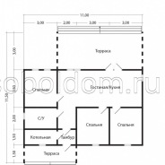 Фото готовых работ - Каркасный дом 7х11 м. (Проект К-183)