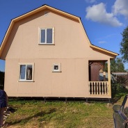 Фото готовых работ - Каркасно-щитовой дом 6.0 х 6.0 м