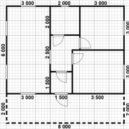 Фото готовых работ - Каркасный дом 8×8 м. (К-115)