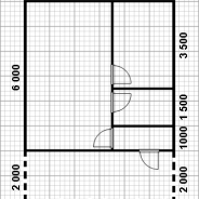 Фото готовых работ - Каркасный дом 6х8 м.