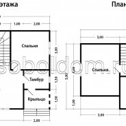 Фото готовых работ - Каркасный дом 6х8 м. (Проект К-153)