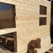 Фото готовых работ - Дом из бруса 8х9м. + терраса 2,5х8 м. + крыльцо 2х6 м.