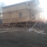 Фото готовых работ - Каркасно-щитовой дом 10х10 м.