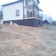 Фото готовых работ - Каркасно-щитовой дом 10х10 м.