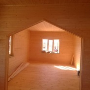 Фото готовых работ - Каркасно-щитовой дом 8х8 м. + терраса 2,5х8 м.