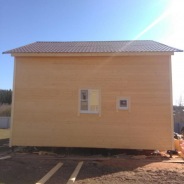 Фото готовых работ - Каркасно-щитовой дом 8х8 м. + терраса 2,5х8 м.